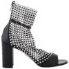 René Caovilla Rene Caovilla Galaxia 80 Jeweled Sandals In Black
