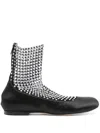 René Caovilla Rene Caovilla Galaxia 10 Ballerinas With Rhinestones In Black