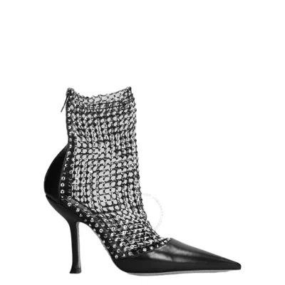 RENÉ CAOVILLA RENE CAOVILLA GALAXIA CRYSTAL MESH ANKLE BOOTS