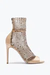 René Caovilla Galaxia 105 Crystal-embellished Ankle Mesh Sandals