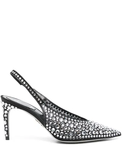 RENÉ CAOVILLA GILDA 80 CRYSTAL SLINGBACK