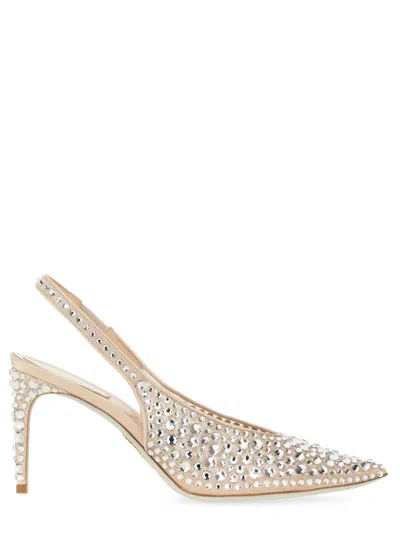 René Caovilla High Heel Shoes Rene Caovilla Woman Color Beige In Silver