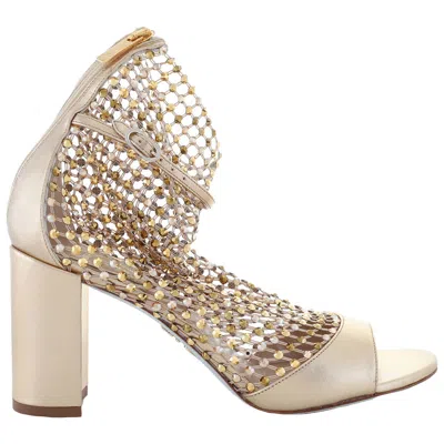 René Caovilla Rene Caovilla Gold Galaxia 80 Jeweled Sandals
