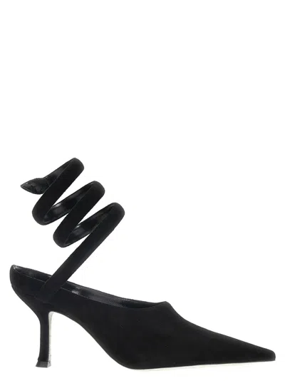 René Caovilla 'grace' Mules In Black