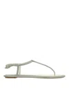 René Caovilla Amalia Embellished Thong Sandals In Green