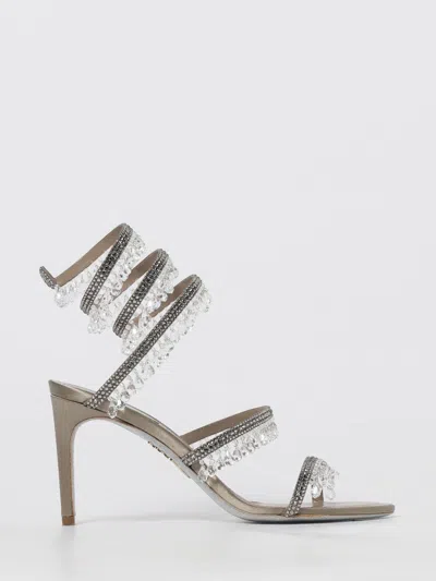 René Caovilla Heeled Sandal Rene Caovilla Woman Color Grey In Gray