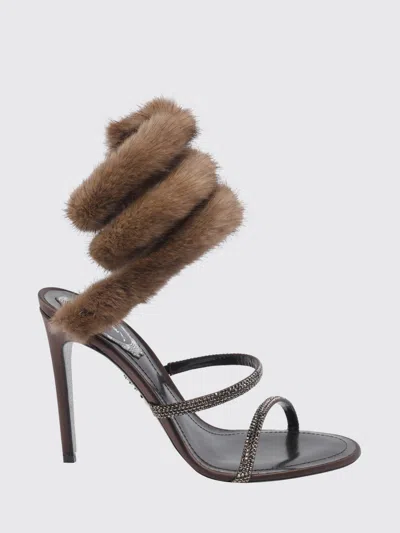 René Caovilla Rene Caovilla Heeled Sandal Woman Color Brown