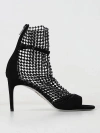 René Caovilla Galaxia 80mm Crystal Sandals In Black
