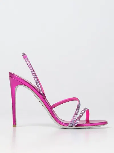 René Caovilla Heeled Sandals Rene Caovilla Woman Color Fuchsia