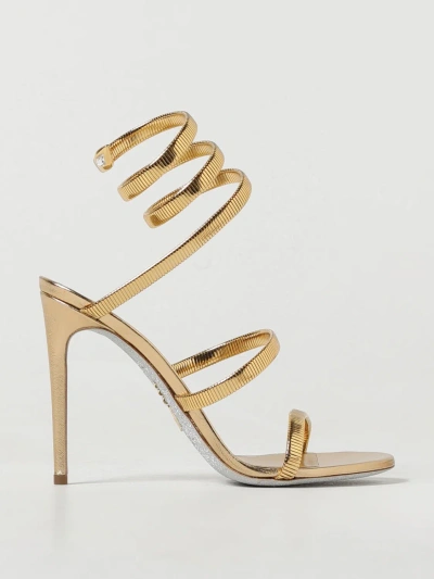 René Caovilla Heeled Sandals Rene Caovilla Woman Colour Gold