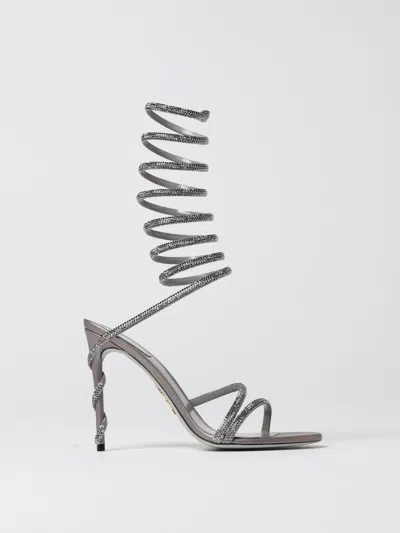 René Caovilla Heeled Sandals Rene Caovilla Woman Color Silver