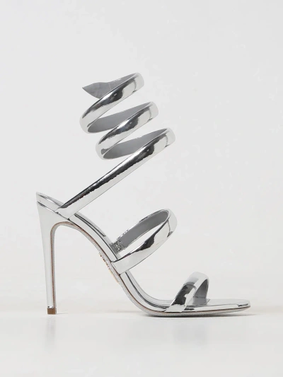 René Caovilla Heeled Sandals Rene Caovilla Woman Color Silver