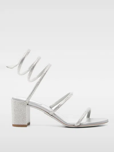 René Caovilla Heeled Sandals Rene Caovilla Woman Color Silver In Metallic