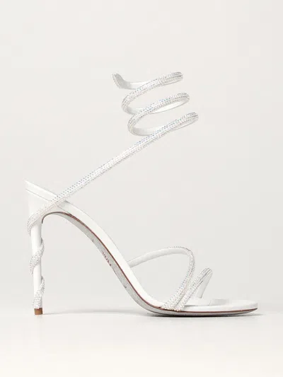 René Caovilla Heeled Sandals Rene Caovilla Woman Color White In Weiss