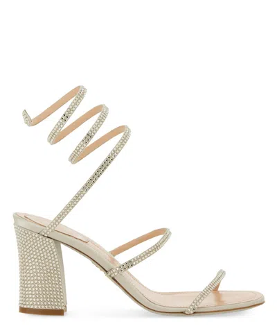 René Caovilla Heeled Sandals In Silver