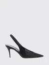 René Caovilla Black Slingback Heels In Black