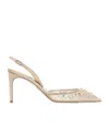 René Caovilla High-heeled Sandals In Nude