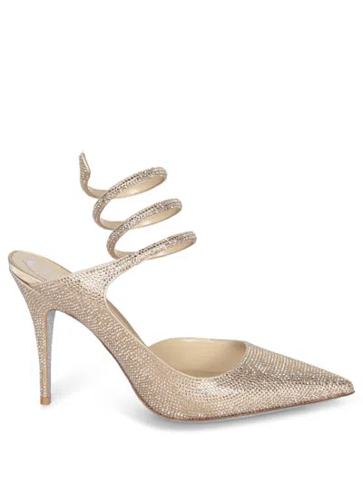 René Caovilla High Heels In Gold