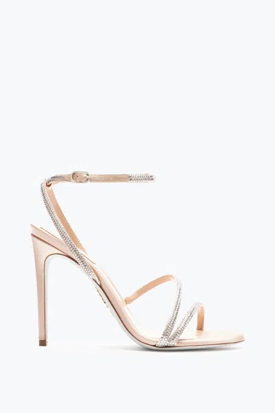 René Caovilla Irina Nude Sandal With Crystals 105