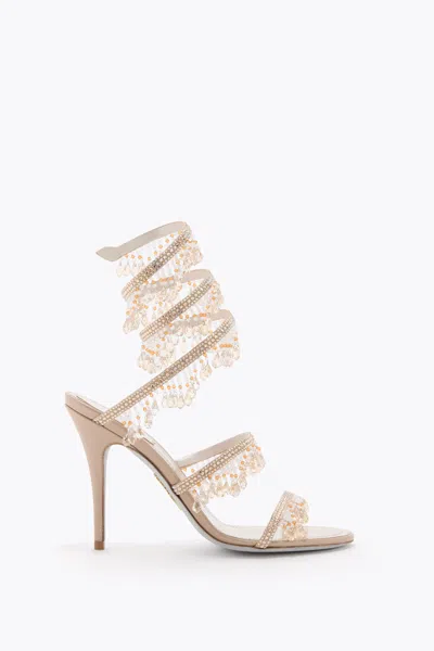 René Caovilla Jahanara Gold Sandal 100