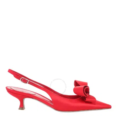 René Caovilla Rene Caovilla Jeweled Arabella 50 Slingback Pumps In Red