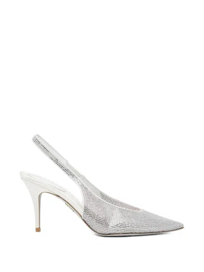 René Caovilla Jinny Slingback 80 In White