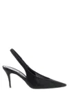 René Caovilla Slingback High-heeled Sandals In Black