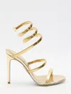 René Caovilla Juniper 80mm Metallic-leather Sandals In Multi