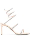 René Caovilla Juniper 90mm Leather Sandals In Pink
