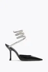 René Caovilla Juniper Black And Silver Pump 105
