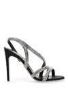 René Caovilla 105mm Lisa Sandals In Black