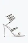 René Caovilla Juniper 105 Metallic Sandas In White