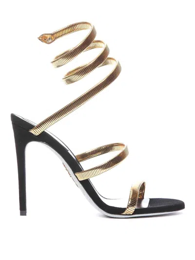 René Caovilla Black Sandals