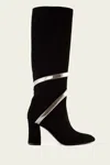 René Caovilla Juniper Soft Boot In Black Suede