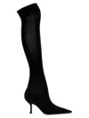 René Caovilla Knitted Boots In Black