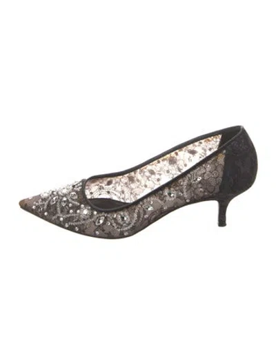 Pre-owned René Caovilla Lace Lace Pattern Pumps