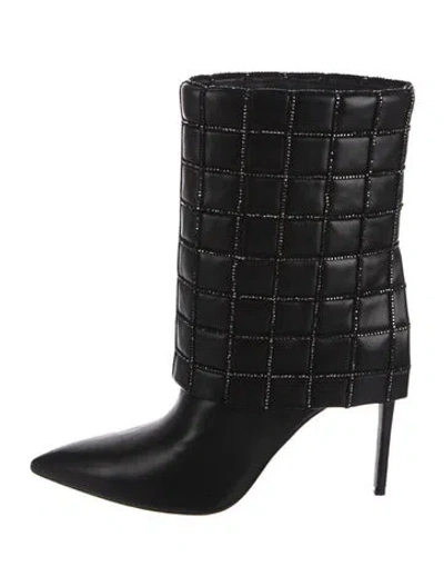 Pre-owned René Caovilla Leather Boots In Black