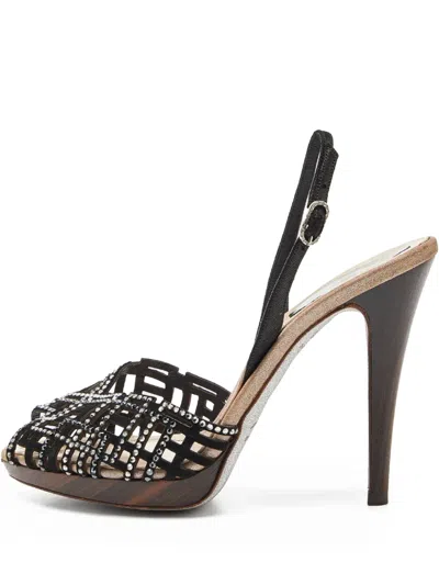 Pre-owned René Caovilla Leather Heeled Sandals