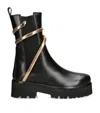 René Caovilla Cleo Leather Snake-wrap Chelsea Booties In Multi