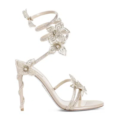 RENÉ CAOVILLA RENÉ CAOVILLA LEATHER METALLIC SANDALS