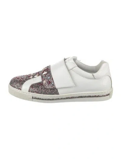 Pre-owned René Caovilla Leather Patterned Sneakers In Multi