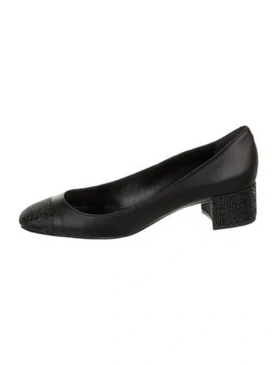Pre-owned René Caovilla Leather Pumps In Black