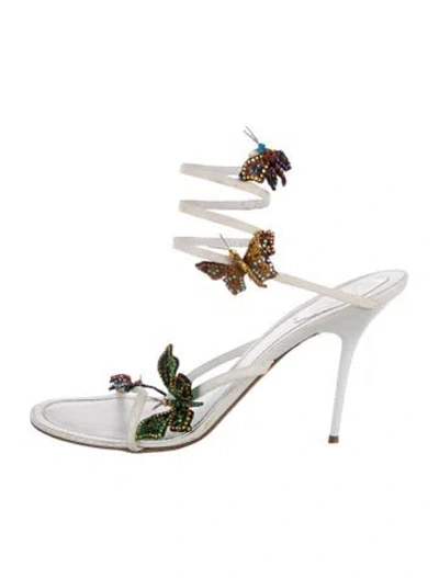 Pre-owned René Caovilla Leather Pumps In White