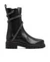René Caovilla Juniper 45 Biker Boots In Black