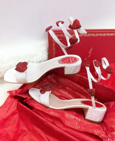 René Caovilla Love Straps Sandals In Red