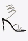 René Caovilla Rene Caovilla Womens Black Cleo Crystal-embellished Suede Heeled Sandals In Black