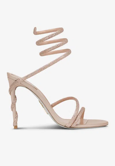 RENÉ CAOVILLA MARGOT 105 CRYSTAL-EMBELLISHED SANDALS