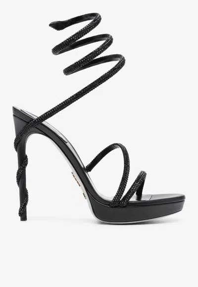 RENÉ CAOVILLA MARGOT 120 CRYSTAL-EMBELLISHED SANDALS
