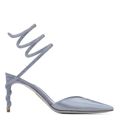 René Caovilla Rene Caovilla Margot 80 Satin Pumps In Multi