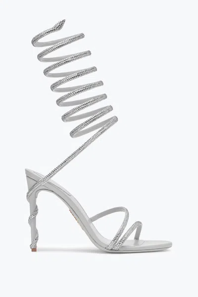 René Caovilla Margot Crystal Grey Sandal 105